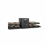 Princess Raclette Purify, 8 Personen, Integriertes Luftfiltersystem, Verstellbarer Thermostat, Spülmaschinenfeste Teile, Antihaftbeschichtung, 2m Kabel, Modernes Design, Überhitzungsschutz, 162660