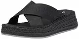 Calvin Klein Jeans Damen Espadrilles mit Absatz, Schwarz (Triple Black), 40