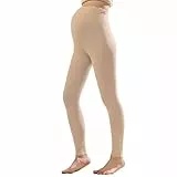 Weardear Damen Umstandsleggings Thermo Schwangerschaftsleggings High Waist Umstandshose für Schwangere Lang Hautfarbe M