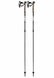 Leki Spin 110-130 cm Trekkingstöcke Teleskopstöcke Nordic Walking Stöcke, Farbe:Black
