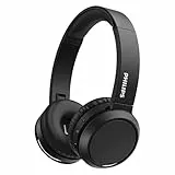 PHILIPS On Ear Kopfhörer H4205BK/00 mit Bass Boost-Taste (Bluetooth, 29 Stunden Wiedergabezeit, Schnellladefunktion, Geräuschisolierung, Zusammenklappbar), Schwarz Matt