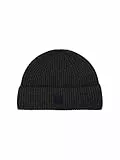 TOM TAILOR Herren Beanie Strick-Mütze,10617 - Black Grey Melange, OneSize