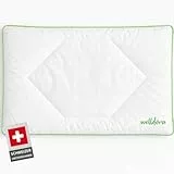 Welldora Kinderkissen 40x60 cm – flaches Kinderkissen (1–6+ Jahre), antibakteriell & antiallergisch, 100% Baumwollbezug, Oeko-TEX® Zertifiziert, waschbar & liebevoll gestaltet
