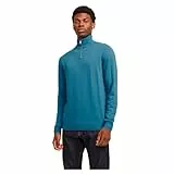 JACK & JONES Male Strickjacke mit Viertelreißverschluss Einfarbig Strickjacke mit Viertelreißverschluss