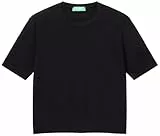 United Colors of Benetton Damen Maglia G/C M/M 1091d10d5 Pullover, Schwarz, M