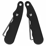 BESPORTBLE 2 Stück Sportdraht Schnürspanner Falten Schlittschuhe Spitze Abzieher Edelstahl Hockey Eiskunstlauf Mühelos Schnürspanner Draht Falten für Eishockey Zubehör Schwarz