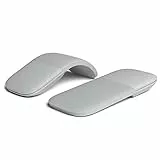 VBESTLIFE Bluetooth Arc Touch Mouse, Kabellose Faltbare Maus ohne USB-Nano-Empfänger, Ergonomische Optical Silent PC-Mäuse für Notebook, Laptop (Grau-weiß)