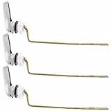 SHINEOFI 3 Stück Toilettenspülhebel Ersatzset Teilig Seitlicher Montagesatz Eleganter Toilettenschalter mit Elektroplattierung für Standard Wc Spülkästen Praktische Badaccessoires für Ihr