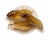 Warnick´s Tierfutterservice Hundesnack - Premium Rinderohren mit Muschel XXL – luftgetrocknet & ohne Zusätze - Zahnpflege & artgerechter Kauspaß für Hunde - 25 Stück im Vorratspack.