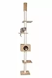 Karlie 34700 Kratzbaum Cometa mit Deckenspanner L: 35 cm B: 35 cm H: 263 cm beige