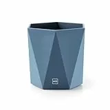 Miquelrius - Schreibtisch-Stifthalter, Organizer mit soft-touch-design, Stabile struktur, Ideal für büro, Schreibtisch oder arbeitszimmer, Aufbewahrung von utensilien, Blau