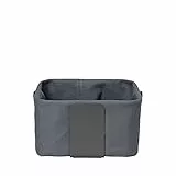 Blomus Brotkorb -DESA- | Stahl pulverbeschichtet/100% Baumwolle | Magnet | Größe S | H 10 cm x B 20 cm x T 20 cm