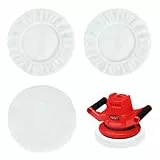 Flintronic 3er Set Lammwoll-Polierhauben, Kompatibel mit Einhell Akku-Autopoliermaschinen CE-CB 18/254 Li, CC-PO 90, für 220mm-250mm Poliermaschinen, für Autolackpflege Metallpolitur & Holzveredelung