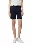 s.Oliver Damen Shorts mit Gürtel – Mid Rise, Straight Fit, Baumwollstretch