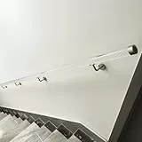 Transparentes Acryl-Treppen-Handlauf-Set mit Endkappen und Halterungen, Sicherheitsgeländer für Innen- und Außentreppen, Wandmontage-Greifstange