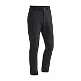 Maier Sports Torid Slim, Herren Wanderhose, Wasserabweisende Outdoorhose für Trekking und Hiking, Enganliegender Schnitt, PFC-frei, mSTRETCH pro 4 & Dryprotec, Schwarz, 50 (W35/L32)