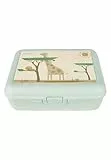 Sterntaler Kinderbrotdose Safari - Kindergarten Brotdose mit extra Snackbox - robustes Material - leicht zu reinigen - Lunchbox - perfekt für den Kindergarten & unterwegs, blassgrün