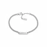 EMPORIO ARMANI Herren Silber-Ton Edelstahl Armband, EGS3189040