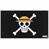 ABYSTYLE One Piece Straw Hat Flagge – Offizielles Produkt – Maße 70 x 120 cm – Hochwertiger Druck