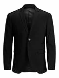 Jack & Jones Herren Jprfranco Blazer Ps Noos Sakko 12202681,Schwarz,68 Große Größen
