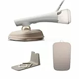 Philips OneTurn, 2-in-1 Bügeleisen & Steamer mit drehbarem Kopf, Einfach losbügeln – kein Brett, 45 g/min Dauerdampf, Energieeffizient 1800 W, Weiß (GC213/10)