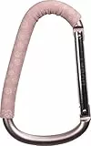 Original Dooky Universalhaken Floral für Babywagen oder Baggy Kinderwagenhaken für den Alltag und Aufhängvorrichtung für Kinderwagen, rosa