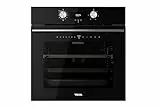 TEKA Einbau-Backofen MaestroPizza, Ofen mit Grillrost, hohe Temperatur bis 340°, Pyrolyse-Selbstreinigung, Touch-Display, Einbaugerät – 60 cm, 70 Liter, Schwarz