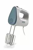 Ariete 1545 Handmixer Breakfast, 450 W, 5 Geschwindigkeiten, Turbo-Funktion, 2 Schneebesen, Weiß & Aegean Teal
