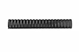 GBC 335000 Binderücken Plastik, A4, 21 Ringe, oval 32 mm, für 280 Blatt, schwarz (50 Stk)
