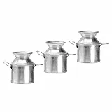 Ciieeo 3stücke Mini-metalleimer Kleine Pflanzen Mini-vasen aus Eisen Kleine Eisenvasen als Puppenhauszubehör und Deko-Ideen für Miniatur-bastelarbeiten