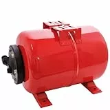 T.I.P. Hauswasserwerk Druckkessel 22L Stahl Membrankessel - 33,25mm Anschluss, EPDM-Membrane, 6 Bar Druckleistung, Flansch und Kesselventil Inbegriffen 30995
