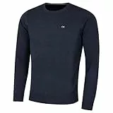 Calvin Klein Herren mit Rundhalsausschnitt Sweater - Marine Marl - L