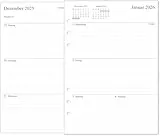 newestor 2026 Wochenplaner Einlage A5, 1 Woche auf 2 Seiten, Kompatibel mit Filofax A5 Organiser