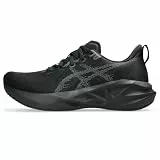 Asics Herren NOVABLAST 5 Laufschuhe, Schwarz, Grau (Black/Carrier Grey), 44 EU