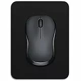 Dapesuom kleines Mauspad, 15,2 x 20,3 cm, mit Rutschfester Gummiunterseite, wasserdichtes Mini-Mauspad für Damen, Herren, kabellose Maus Laptops, Zuhause, Büro, Reisen, Tiefschwarz
