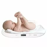 Grundig Babywaage Digital - Waage Max. 20 Kg - Personenwaage mit LED Anzeige - Baby Waage mit Tarafunktion und Display - Inkl. Batterien - Weiß