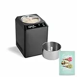 SPRINGLANE Eismaschine & Joghurtbereiter Erika 2,5 L mit selbstkühlendem Kompressor 250 W, Eiscrememaschine aus Edelstahl mit Kühl- und Heizfunktion, inkl. Rezeptheft + Zusatzbehälter Edelstahl