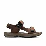 Clarks Herren Saltway Trail Sandal, Dark Brown Lea, 43 EU