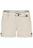 Eight 2 Nine Damen Chino Shorts Hose mit Flecht-Gürtel Light-beige L