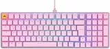 Glorious Gaming GMMK 2 Full Size (96%) - Clavier de jeu mécanique, Cadre Aluminium, personnalisable, capuchons de Touches doubleshot, switches Fox, RGB, Disposition QWERTZ allemand - Rose