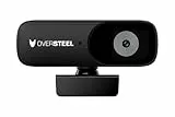 Oversteel - Bulat Webcam 1080P Full HD mit Mikrofon, 30fps, USB 2.0, Rauschunterdrückung, Videoanrufe, Aufnahmen, Konferenzen, PC/Mac/Tablet/Chromebook
