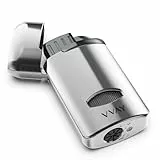 VVAY Sturmfeuerzeug Jetflamme | Butan-Nachfüllbar & Windfest (ohne Gas geliefert)