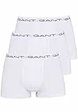 GANT Boxershorts Gummibund mit Logoschriftzug 3er Pack weiß