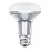 OSRAM Dimmbare R80 LED Reflektorlampe mit E27 Sockel, Warmweiss (2700K), Glas Spot, 9.6W, Ersatz für 100W-Reflektorlampe, LED SUPERSTAR R80, Warmweiß