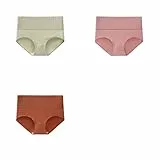JKXFYLP Damenhöschen mit voller Abdeckung Hoch Taillierter Baumwoll-Jacquard Starke Bauchverlagerung Von Damen, Die Unter Wäsche 3 Packungen Von Frauen Steigen, Die-N-M 40-50 Kg