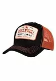 King Kerosin Herren Trucker Cap Mit Mesh-Netz, Baseball Cap, Kappe, Baseballkappe, Basecap, Verstellbar, Snapback, Retro, Vintage, Rockabilly, Headwear, Motorcycle, Meshcap, Forever Rock'n'roll