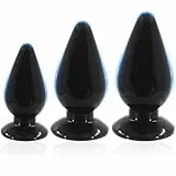 BDSMAGE Klassiker Analplug 3 Set,Anal Dildo mit Saugnapf,Buttplug Analdehner Anal Expander Analspielzeuge Plugs,Butt Plug Sex Spielzeug für die Frauen Männer