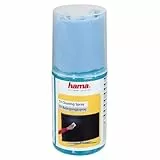 Hama Reinigungsset Bildschirm LCD/Plasma, Gel und Reinigungstuch aus Mikrofaser, 200 ml, Mehrfarbig