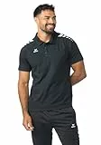 Erima Unisex Erwachsene CMPT 3 Wings Poloshirt (2112552), schwarz/weiß, 4XL