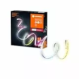 LEDVANCE Smarter Outdoor Lightstrip, LED Streifen mit ZigBee und IP65, 5m Länge, warmweiß bis tageslicht (2000K-6500K), RGB Farbwechsel (16 Mio Farben), kompatibel mit Alexa, SMART+ FLEX